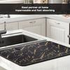 1Pcs Marble Rubber Drying Mat With Retro Coffee Tableware For Coffee Shop Kitchen Carpet Tableware Durable Diatom Mud Table Mat Pet Mat Coffeeware