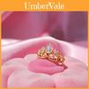 Stunning Crown Ring With Exquisite Zirconia Stones Adjustable Open Design Fashionable Jewelry Gift