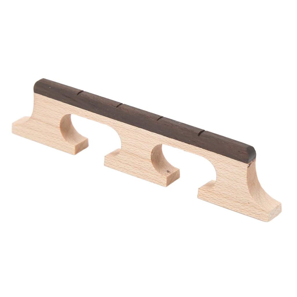 4 String Banjo Bridge Rosewood Decorative Robust Wooden 3 Leg Banjo Bridge Replacement for Music