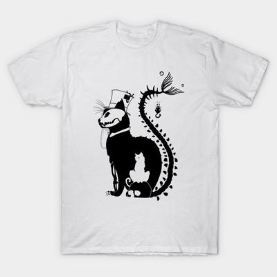 T Shirt Women Black Cat Harajuku Print Kawaii Tshirt Summer Short Sleeve Female T-Shirt Top Tee