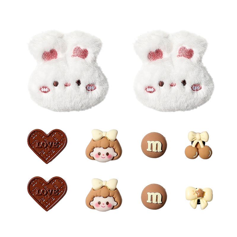 

Милые туфли-кроличьи норы для женщин, чтобы носить на улице зимой, с подкладкой, утолщенные для сохранения тепла и на высокой подошве, толстоподошвенные нескользящие полусабо 35-36 (suitable for 35-36 feet)