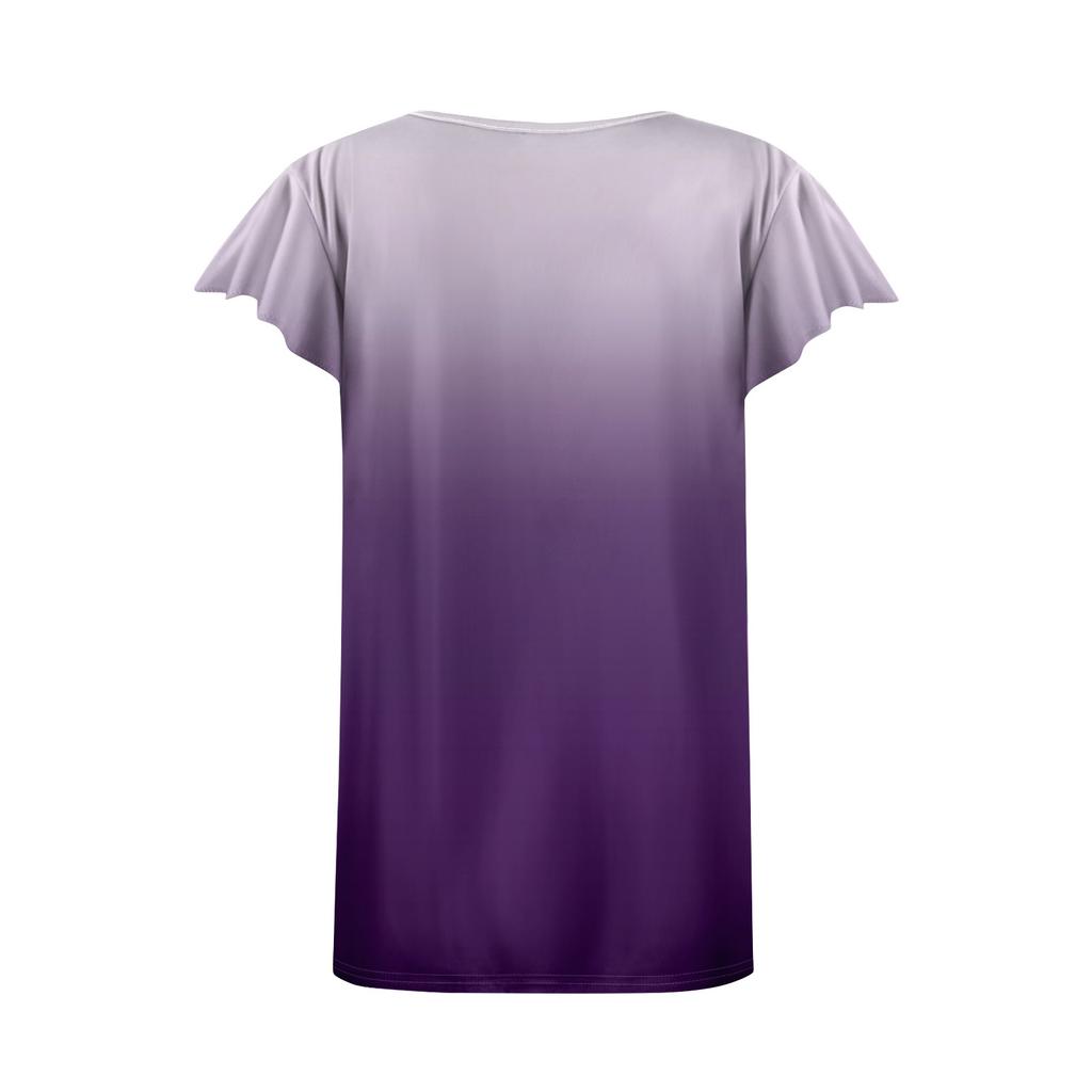 Túnicas femininas Tops Elegantes Casuais Verão Manga Curta Camisas Florais Soltas Plissadas Tops Boêmios