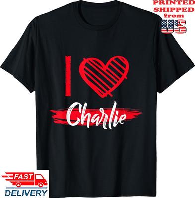 I Love CHARLIE T-Shirt I Heart CHARLIE T-Shirt, Unisex Tee Unisex T-Shirt