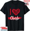 I Love CHARLIE T-Shirt I Heart CHARLIE T-Shirt, Unisex Tee Unisex T-Shirt