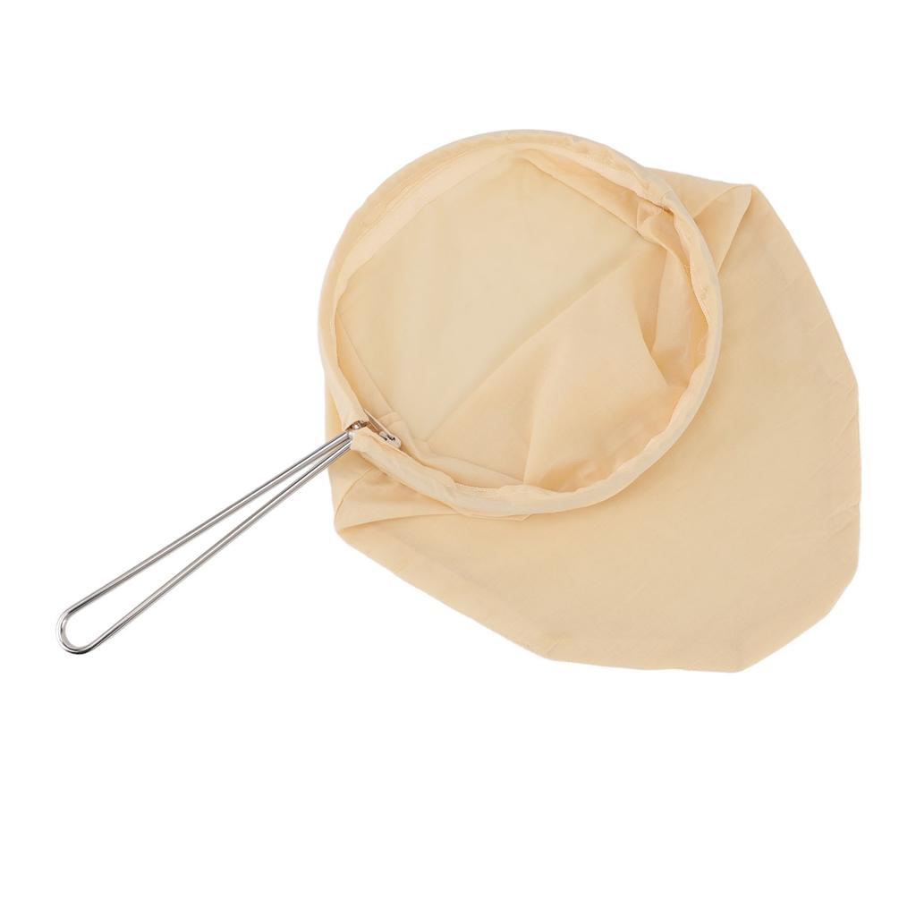 Food Strainer Bags with Stainless Steel Handle Frame Design Reusable Food Filter Bags for Nut