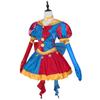 Der Erstaunliche Digitale Zirkus Pomni Lolita Cosplay Kostüm Damen Narren Clown Kleid Komplettes Set Halloween Karneval Kostüm