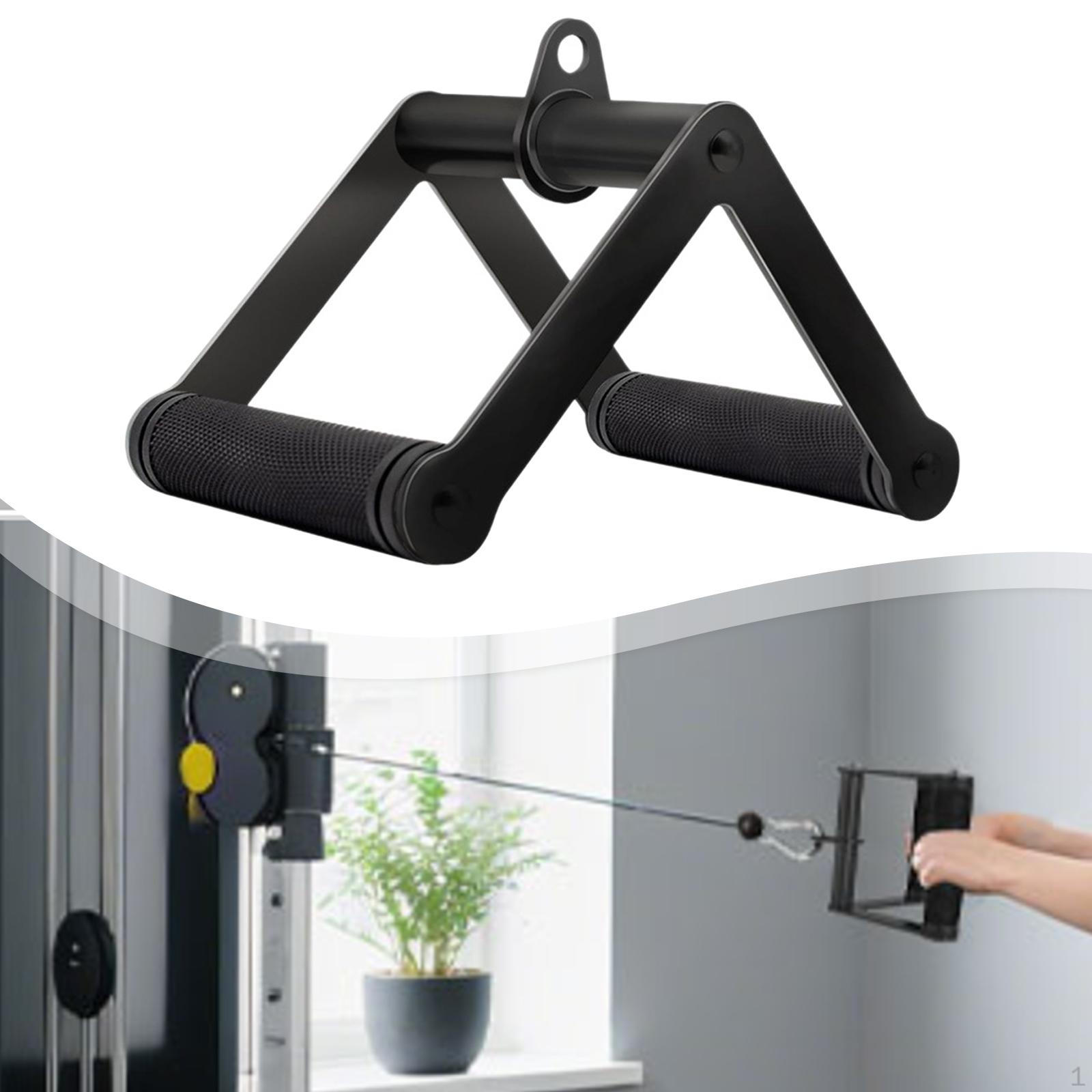 Рукоятка для тяги двойным D V-образная Удобный хват Насадка для тяги верхнего блока Тросовый тренажер для