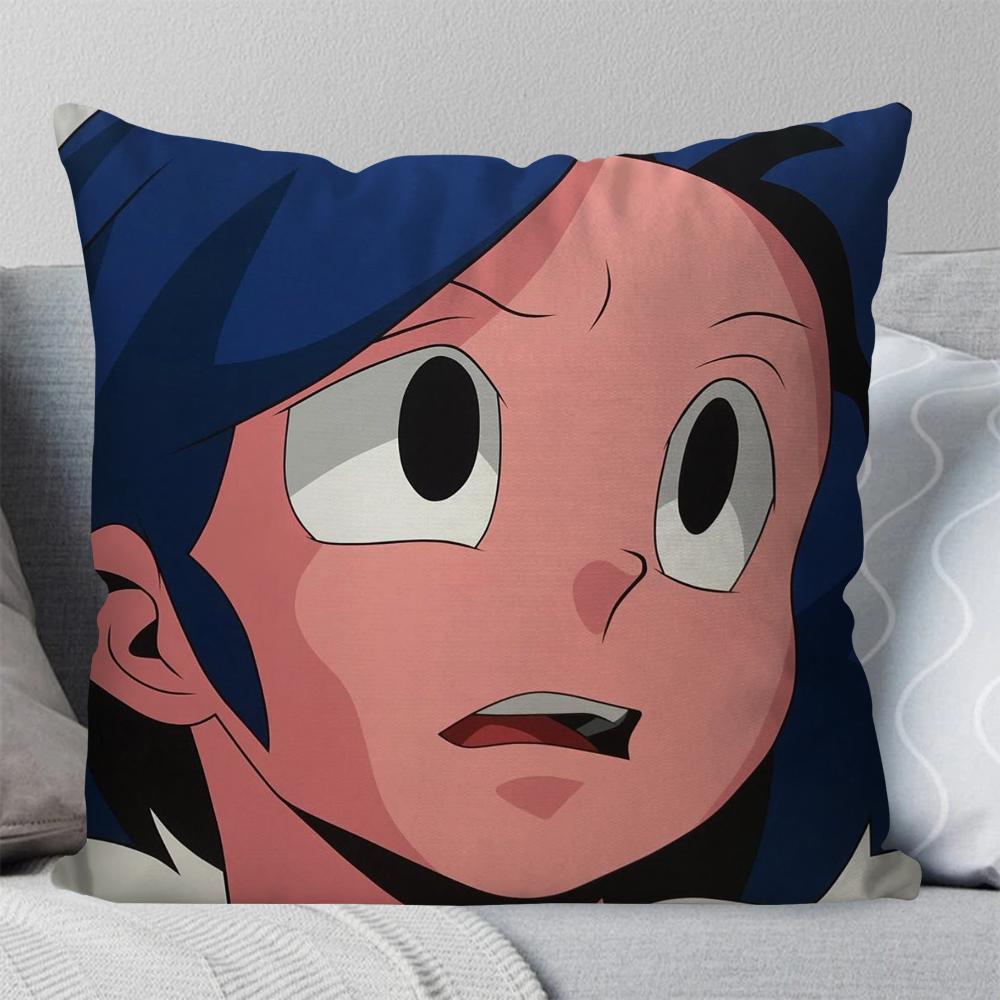 1 Stück A-AOKIZY Animationskunst Kissenbezug Quadratisches Kissen Schlafzimmer Sofa Freizeit Komfortkissen Auto Wohnzimmer Heimdekoration 40X40