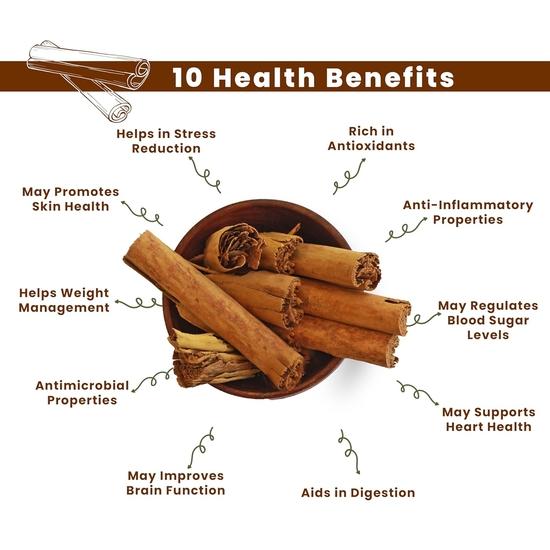 Vediska kryddor Ceylon Kanelstång 100g – Premium Sri Lankesisk Dalchini – Hela Barken för Matlagning, Bakning & Drycker – Färsk & Aromatisk