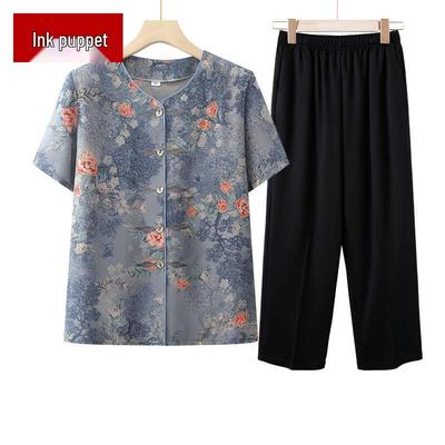 Elderly Women's Summer Short Sleeve Apparel