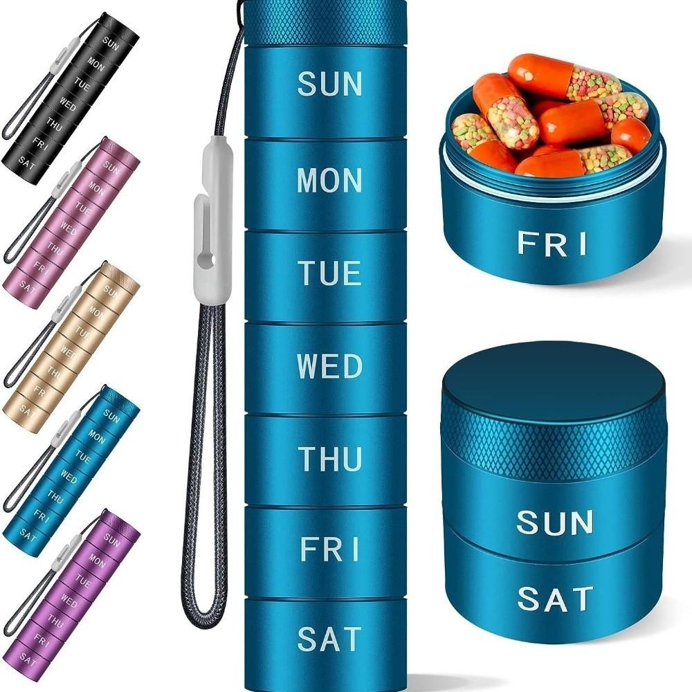 Moisture Proof Travel Pill Organizer Waterproof Daily Pill Box Portable Pill Case  Travel