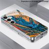 2D Kontrastfarben Leopard Muster Handyhülle für Samsung S26 S25 S24 S23 S22 S21 S20 A56 A36 A16 - Glas Schutzhülle
