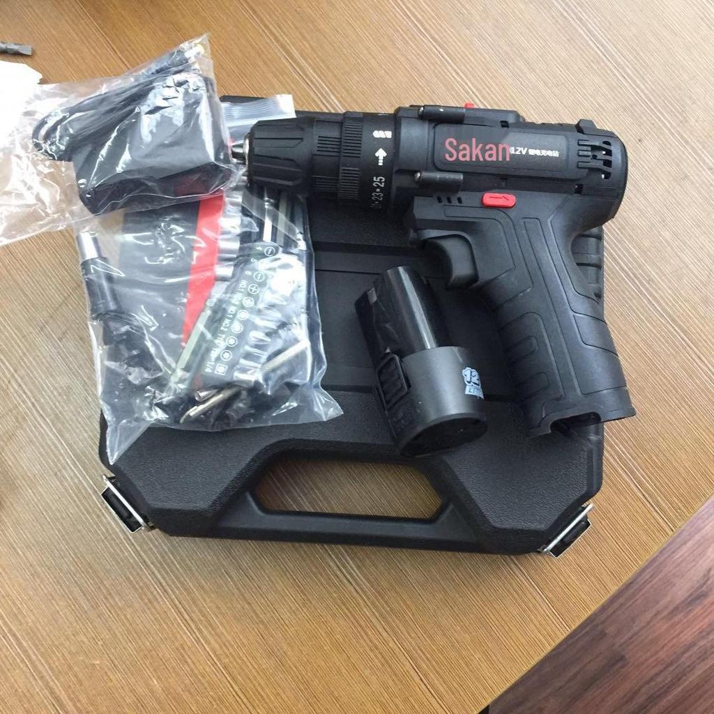 Zuoguan lithium electric drill: Dual-speed rechargeable pistol drill with multifunctional household screwdriver.