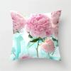 Pink Rose Flower Pattern Decorative Cushions Pillowcase Polyester Cushion Cover Throw Pillow Sofa Decoration Pillowcover 87