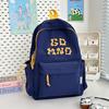Schoolbag1011 New Simple Letter Korean Version Casual and Sweet Student Class School Bag Lightweight Versatile Large Capacity Backpack