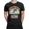 School Is Important But Skiing Is Importanter TShirts Men  Funny Pure Cotton Tees O Neck Short Sleeve T Shirt Gift Idea Clothes