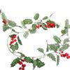 2026 Artificial Christmas Vine with Red Berries - European and American Wall Hanging Decoration