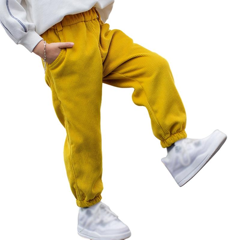 

Детские вельветовые брюки на осень и зиму для детей 1-6 лет, теплые повседневные брюки 140