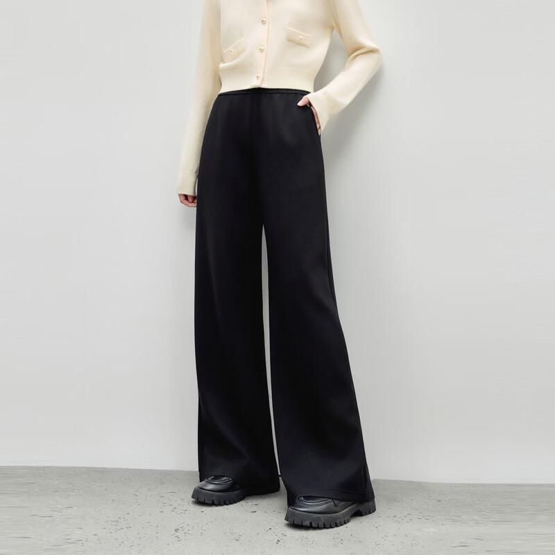 

Qiusbuyi Ren Women s Elastic Waist Straight Leg Casual Pants M