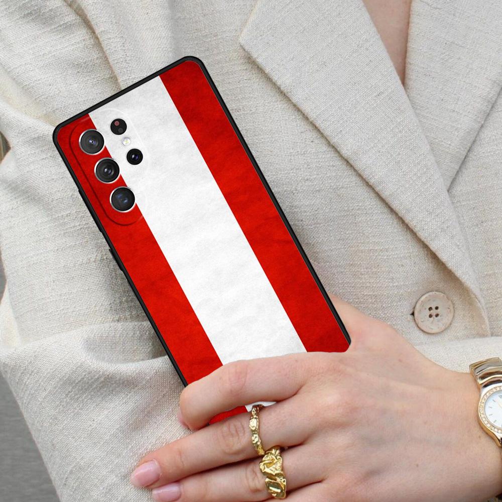 Austria Flag Cell Phone Case for Samsung Galaxy S26 Ultra S25 S24 S23 S22 S21 S20 Note10 Cover