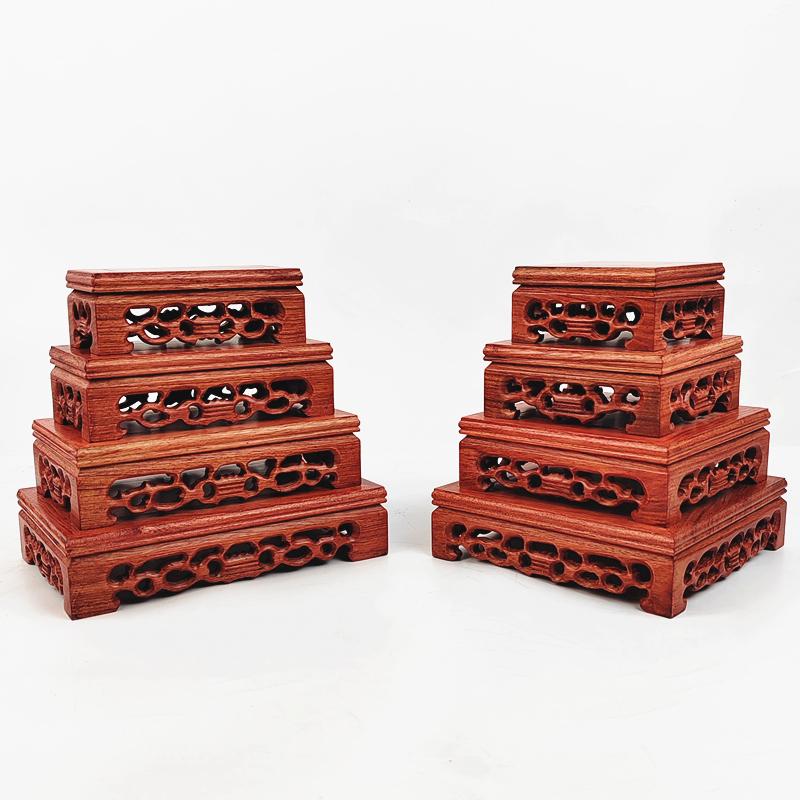 Karin Solid Wood Handicraft Stand for Vase, Pot, Bonsai, or Teapot Ornament