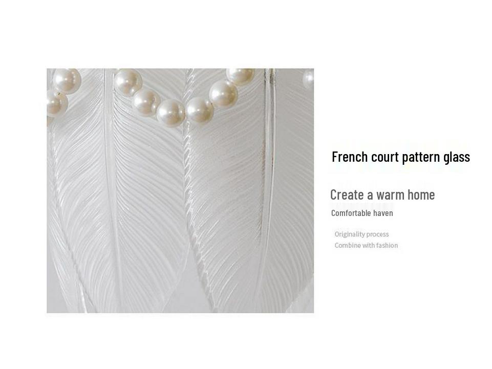 Modern Luxury French Glass Wall & Bedside Lamp for Bedroom, Corridor, and Hall