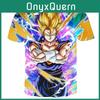 Vibrant Summer Tee Dragon Ball Z Goku Super Saiyan 3d Print Casual T-shirt Men Women Top