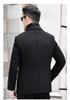 2024 Winter Men's Wool Cashmere Short Lapel Jacket - Double-Sided Nisi Collection for Middle-Aged