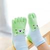 1 Paar Kinder Junge Mädchen Niedliche Cartoon-Tier Mittelrohr Split Five Toe Socken