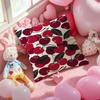 Full Print Pattern Of Fruits Pillow Case Anti-Dustmite Pillowcase Invisible Zipper Silky Short Plush Sofa Cushion Cover