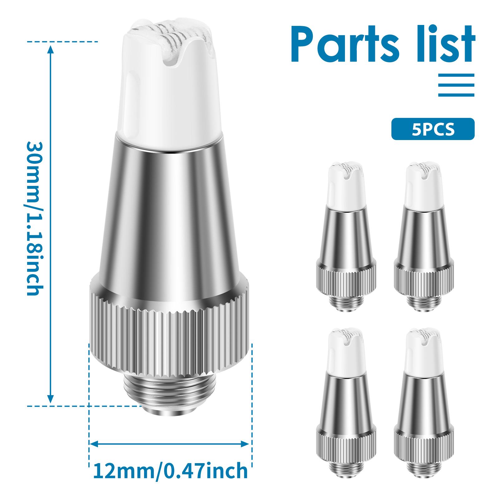 

5 PCS Metal Ceramic Heating Head Quick Heating Tool Soldering Iron Replacement Tip Good Thermal Conductivity Solder Welding Repl