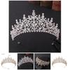 European American Fashion Crystal Crown Headband Headwear Hair Accessories For Bride Female Girl Party Proms Costume Cosplay