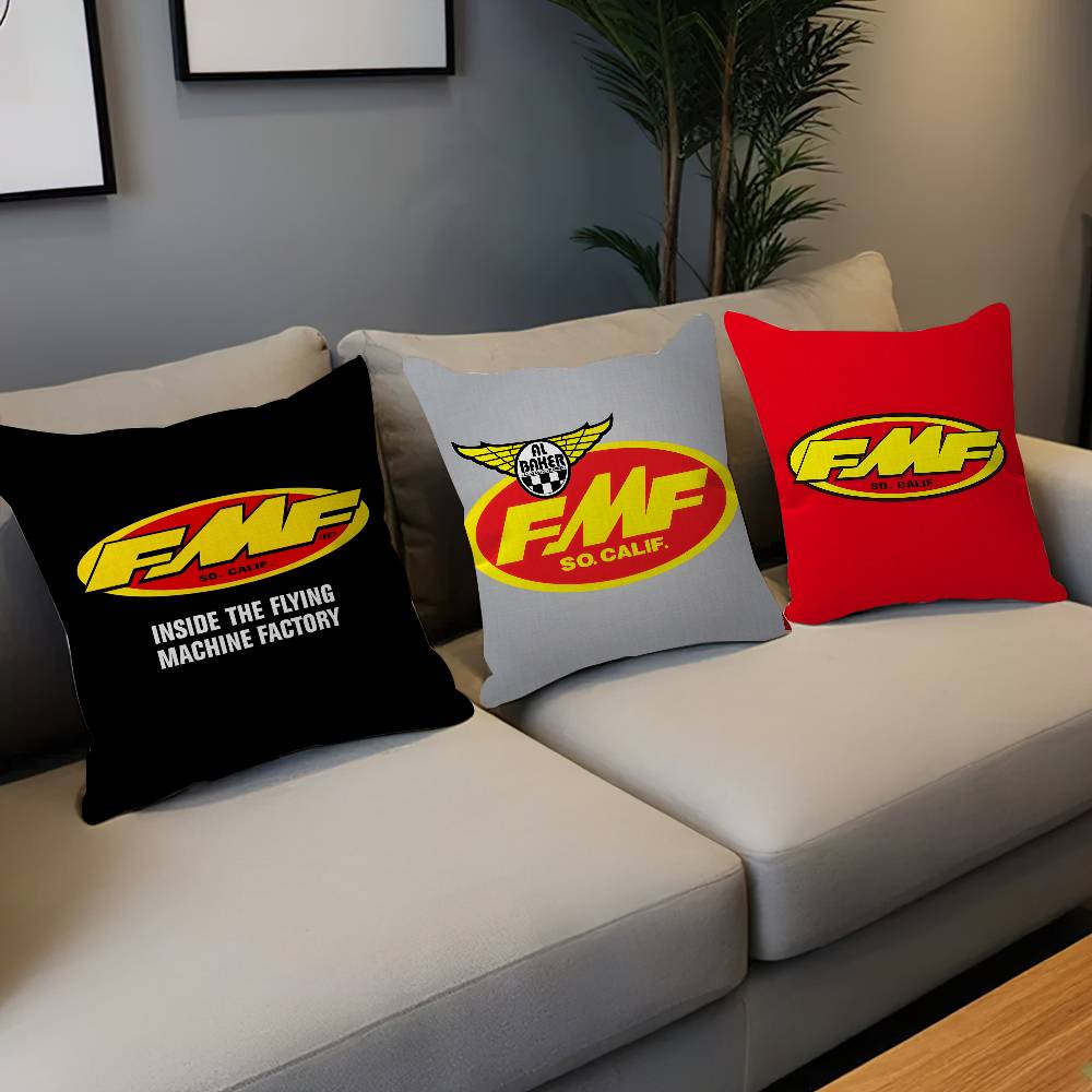 F-FMF Racing Logo Personalized Pillow Cover Kids Bedroom Wild Party Decor Pillowcase Kid Birthday Shower Gift