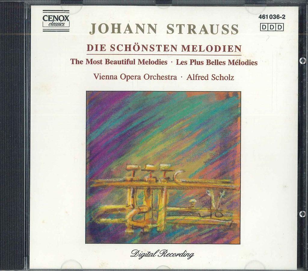 CD JOHANN STRAUSS - Most Beautiful MELODIEN 4610362 CENOX Europe Classical Used