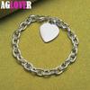 925 Sterling Silber Herz-Armband-Schmuck