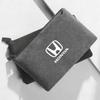 Car Logo Suede Large-Capacity Men's Coin Purse Card Wallet For Honda Civic XR-V CR-Z CRV HRV City Accord Legend Jazz RR VTi FitOW3