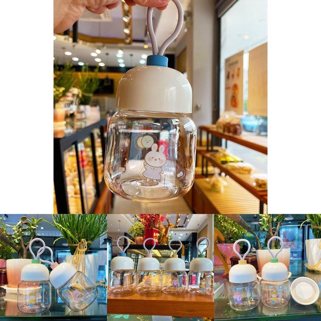 Mini Plastic Water Cup With Cartoon Pattern For Milk Powder And Milk Drinking, Leak-proof And 250ml Capacity