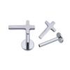 ASTM F136 Titan Körperschmuck Innengewinde Kreuzform Oberlippenpiercing Schmuck Labret Ring