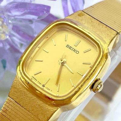 Used SEIKO Gold Watch Vintage Dress Watch #t503
