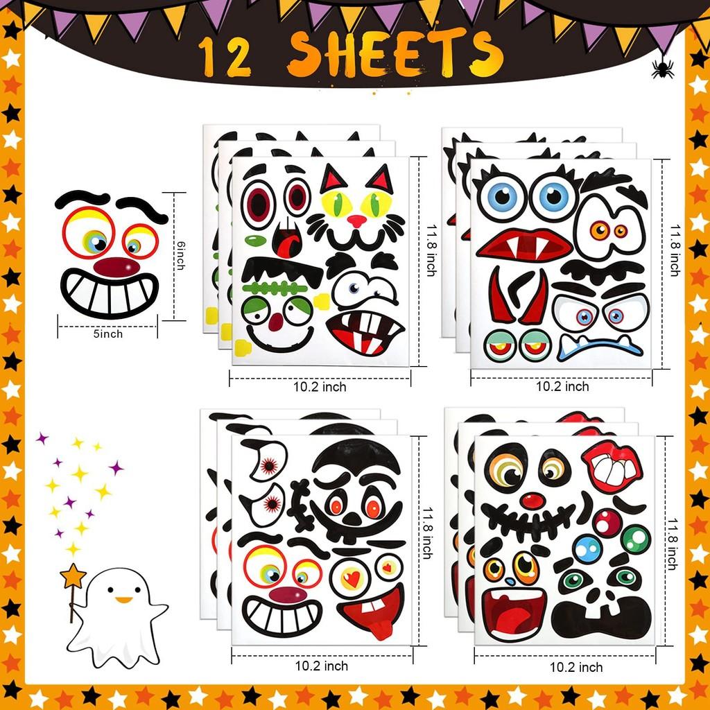 Trend National Charming Diy Pumpkin Stickers For Halloween Party And Crafting Fun