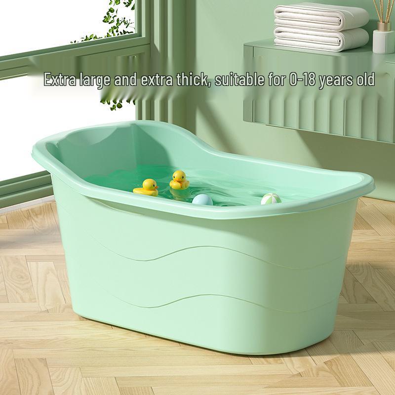 Large Infant & Child Soaking Bathtub - Full Body Bath Tub for Home