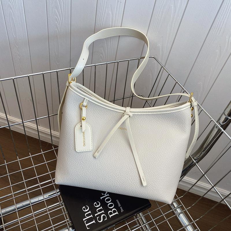 

Simple commuter bag large capacity tote bag new versatile messenger bag high fashion shoulder bag бежевий