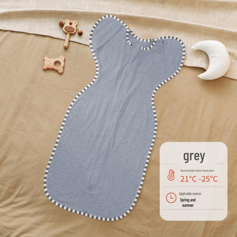 

Конверт-кокон из чистого хлопка для новорожденных против вздрагивания - Стиль Сдаться , Весна-Осень M (70*35cm, recommended weight 10-15 jin)