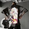 Demon Slayer Graphic T Shirt Men Women Anime Print Oversized Cotton Tee 2026 Summer New Casual Streetwear Short Sleeve Tops Y2k