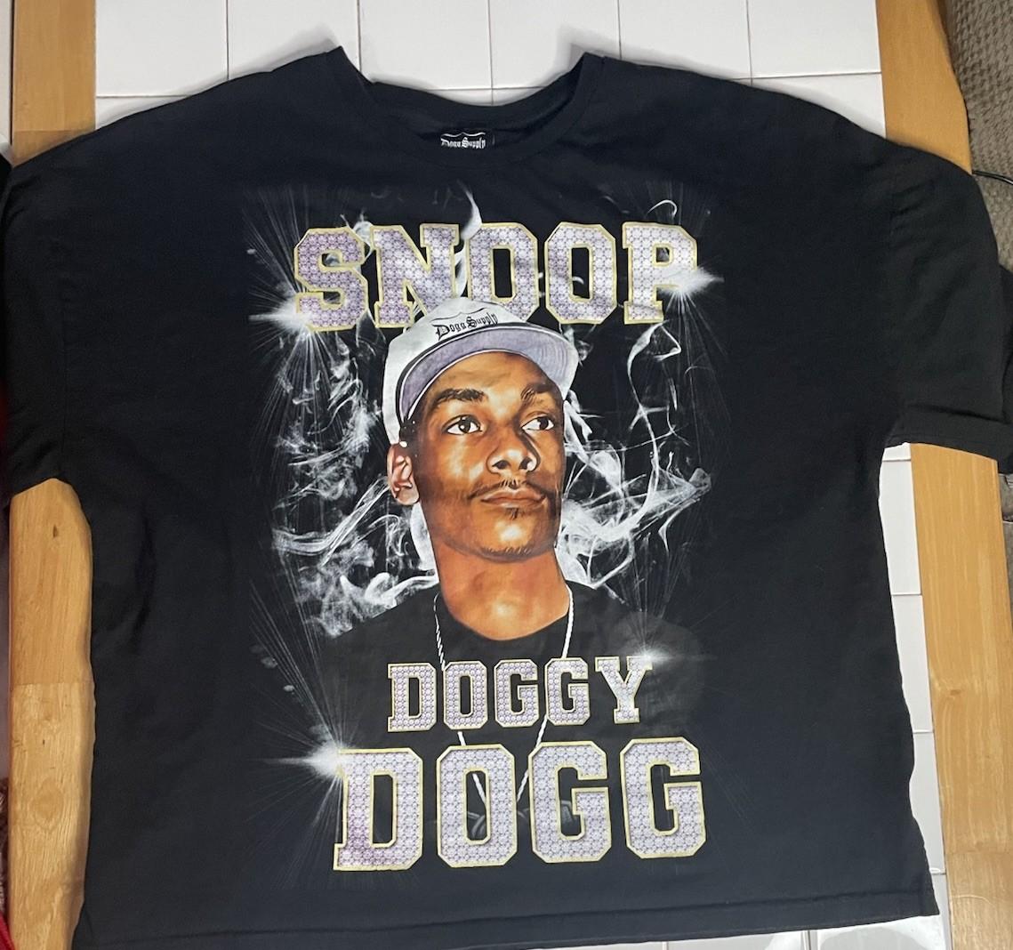 Dogg Supply By SNOOP DOGG Snoop Doggy Dogg Rap T 2XL Black Hip Hop Unisex T-Shirt XXXXL