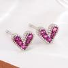 2024 Romantic Heart Earrings: Retro Simple Light Luxury Fashion for Women