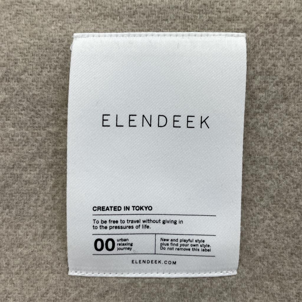 ELENDEEK 512160010301-01 Beige collarless coat coat O2 beigeUsed