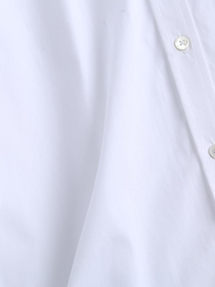 Withered England Style Office Lady Simple Fashion Poplin Solid White Blouse Women Blusas 2025 Shirt Women Tops