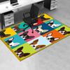 Office Carpet: Pop Art Dog Portrait Sofa Rug, Chair Mat Protection