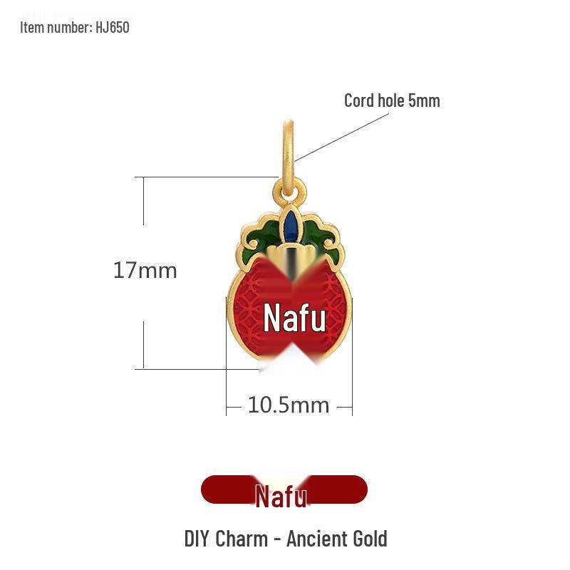 Chinese Cloisonné Sand Gold Enamel Beads: DIY Bracelet Necklace Pendant Accessories